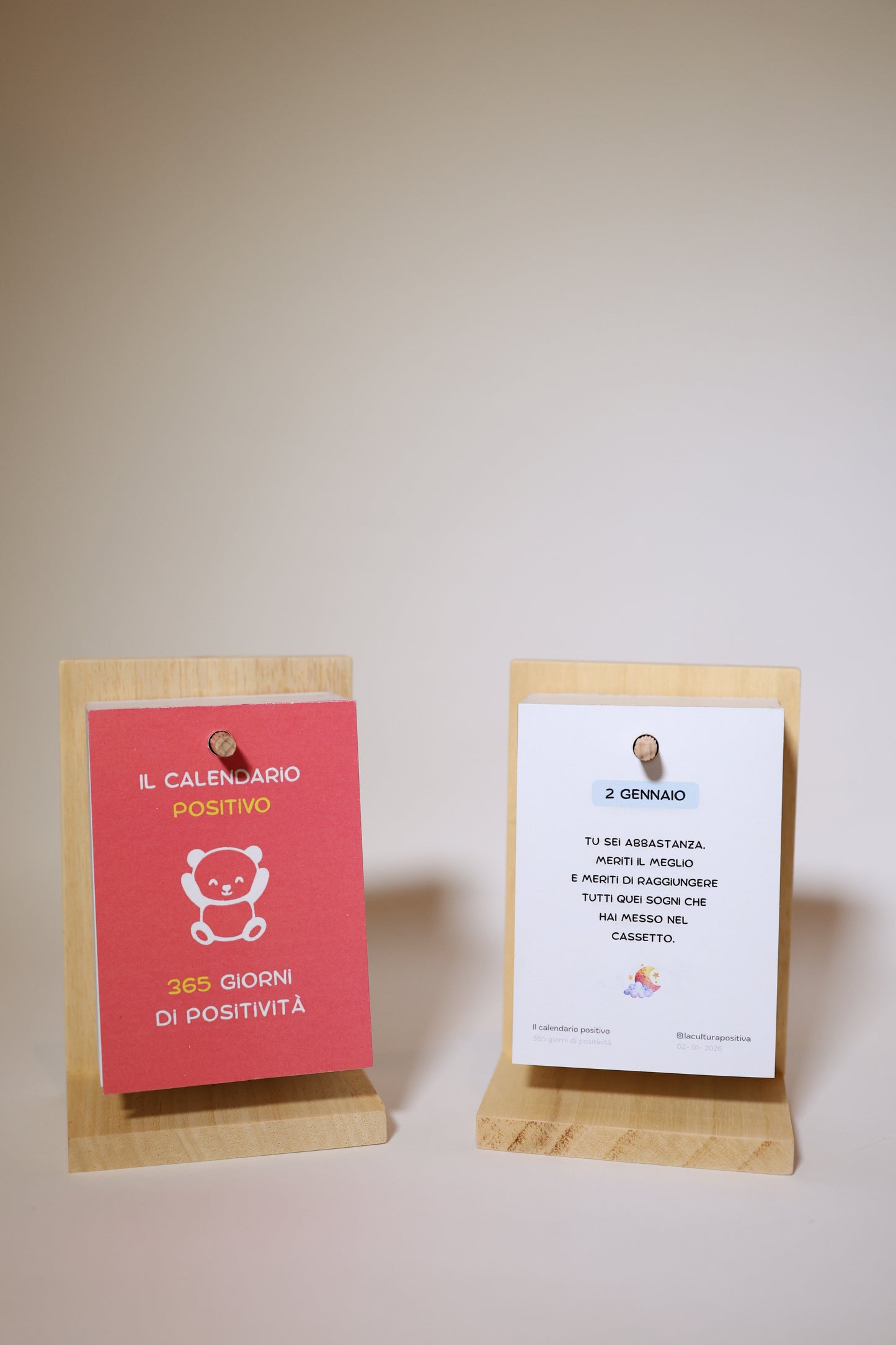 Il Calendario Positivo - 365 Giorni di Positività (formato A7 - molto piccolo)